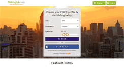 Desktop Screenshot of datingsa.com